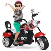 Image de Costway moto électrique pour enfants, véhicule électrique 6 v à 3 roues avec vitesse 2,5-3kmh,charge 30 kg, scooter pour garçons et filles à partir de 3 ans, 91 x 48 x 64 cm (rouge)