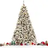 Image de Arbre De Noël Artificiel Enneigé 225cm Avec 450 Led 1010 Branches Pvc Sapin