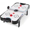 Image de COSTWAY Table Air Hockey Electronique 6W LED avec Compteur de Points 2 Palets 2 Poussoirs 2 Cages de But Jeux dArcade pour Enfant