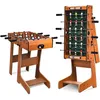 Image de Baby-Foot Pliable GOPLUS - Table de Baby-Foot d’Intérieur 69x365x71 CM - 18 Figurines 2 Marqueurs 2 Balles