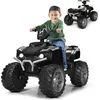 Image de GOPLUS Quad Électrique pour Enfant 3-7 Ans avec 2 Vitesses 28-5 km/h PhareKlaxon et MP3Démarrage Lent Noir
