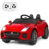 Image de Jaguar Voiture Électrique 12V/4 5 pour Enfants 3-8 Ans Télécommande 2.4G 3-5 km/h 2 Moteur MP3 USB TF Récit Rouge