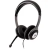 Image de V7 Hu521-2ep Casque Avec Fil Arceau Bureau/centre D'appels Noir, Argent