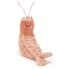 Image de Peluche Crevette Jellycat Sh3s 22 Cm 7 Cm Rose Velours Côtelé