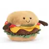 Image de Peluche Burger Jellycat Jaune Tissu