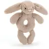 Image de Jellycat Peluche Hochet Bashful Beige Bunny Pour Bébés