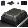 Image de GYMAX Coffre de Toit de Voiture Imperméable 600 L Sac de Toit Pliable avec 10 Sangles Renforcées 6 Crochets de Porte