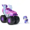 Image de Paw Patrol Pat'patrouille : Mission Méga Sauvetage, Monster Truck De Roxi Avec Transformation De Véhicule Et Figurine Ar