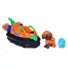 Image de Véhicule Aéroglisseur Paw Patrol Dino Movie Zuma Avec Griffes De Sauvetage Figurine Amovible 17,7 Cm Spin Master