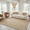 Image de Tapis Fibre naturelle en Herbiers marins Beige/Gris 91 x 152 cm
