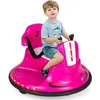 Image de GOPLUS Auto Tamponneuse pour Enfants et Tout-Petits Véhicule Électrique 6 V avec Télécommande 2 Modes de Conduite (Rose)