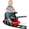 Image de GOPLUS Train Porteur Électrique Enfants avec Musique/LumièreTrain Trotteur avec Voies en PPavec Stockage pour Enfants 2 Ans+Noir