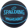 Image de Ballon de basket - SPALDING - Highlight Ball 84356Z - Taille 7 - Noir - Caoutchouc