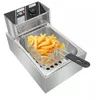 Image de Friteuse ÉlectriqueProfonde 6L en Acier InoxydableAvec indicateur LED et PanierThermostat réglable