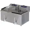 Image de Friteuse Professionnelle Électrique De Table Avec Robinet De Vidange, Capacité De L'huile 10 Ou 20 Litres - Virtus