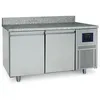Image de Table Réfrigérée Pâtisserie 2 Portes 600X400 mm Plan En Granite -2°/+8°C - Wifi - Virtus - BNZ0001/FN