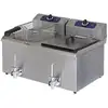 Image de Friteuse Professionnelle Électrique De Table Avec Robinet De Vidange, Capacité De L'huile 8 Ou 16 Litres - Virtus