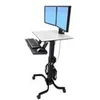 Image de Ergotron WorkFit-C Dual Sit-Stand Workstation - chariot