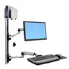 Image de Ergotron LX Systeme de montage mural kit de montage - Technologie brevetee Constant Force - pour ecran LCD/clavier/souris/processeur - aluminium poli
