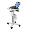 Image de Ergotron chariot - service leger - pour ordinateur portable/scanner de codes-barres - blanc, aluminium
