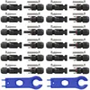 Image de 12 Paires Connecteur PV Mâle/Femelle Double Anneaux Joint étanche pour Photovoltaïque Panneau Solaire Cable Accessoires