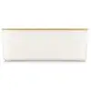 Image de Boîte À Pain Bodum Bistro Grand Blanc Couvercle Bambou 37 X 25 X 14 Cm