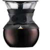 Image de Cafetière Pour Over Manuelle Filtre Permanent En Verre Borosilicate Noir 0,5 L 11,5 Cm Bodum