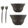 Image de Bodum - lot de 2 saladiers 3l4.9l avec couvercle + couverts marron k2551-451-143s-1 - topee K2551-451-143S-1