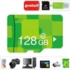 Image de Carte Mémoire Micro SD 128go Class 10 Adaptateur sd + lecteur de cartes Vert