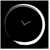 Image de dESIGNoBJECT horloge murale S-ENSO CLOCK (Noir - Tôle coupée au laser)