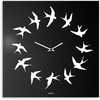 Image de dESIGNoBJECT horloge murale BIRDS (Noir - Tôle coupée au laser)