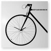 Image de dESIGNoBJECT horloge murale BIKE CLOCK (Grand gris métallisé - Tôle coupée au laser)