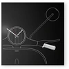 Image de dESIGNoBJECT horloge murale SCOOTER (Noir - Tôle coupée au laser)