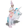 Image de Costume De Magicien À Dos De Licorne Gonflable Déguisement