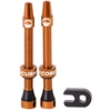 Image de Paire de valves Tubeless CushCore 55mm orange