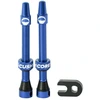 Image de Paire de valves Tubeless CushCore 55mm bleu