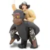 Image de Costume Gonflable Déguisement Homme Sur Le Dos D'un Gorille