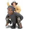 Image de Costume gonflable déguisement homme sur le dos dun gorille - Taille unique - Beige noir marron camouflage