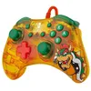 Image de Manette de jeu - PDP - Rock Candy Super Mario Bowser - Filaire - Jaune - Transparent avec couleurs vives