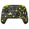 Image de Manette sans fil pdp rematch glow super star pour nintendo switch et nintendo switch modèle oled noir et jaune