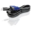 Image de TRENDnet TK CU15 - Cable clavier / video / souris (KVM) - USB, HD-15 (VGA) (M) pour HD-15 (VGA) (M) - 4.5 m - noir