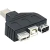 Image de Adaptateur USB/FireWire Combo - TRENDNET - TC-NTUF - Noir - Filaire - Externe - Portée maxi en intérieur: 100 m