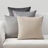Image de Housse de Coussin 60x60 TOPFINEL en Velours avec Finition Lustrée Gros Coussin pour Canape Decoration Lot de 4 Gris Beige Dégradé