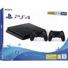 Image de Pack console PS4 slim 500 Go F noire + 2eme manette dualshock noire PS4 V2 en occasion ou reconditionné