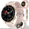 Image de Montre Connectée Femme XTRADITECH Extra Fine Épaisseur 9mm Alliage Ronde 13Rose Doré Langue Intuitive 2Boutons 1 Raccourci à Sport