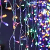Image de Guirlande LED Rideaux 320LED 220V 3m IP44 8 modes - Multicolore - SILAMP