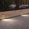 Image de Balise LED Saillie Ronde 2W 220V 55° Grise IP65 pour Escaliers - SILAMP