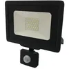 Image de Projecteur LED 50W avec Détecteur de Mouvement Crépusculaire Extra Plat IP65 NOIR - Blanc Froid 6000K - 8000K
