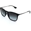 Image de RAY BAN Lunettes de soleil Homme Modèle RB4187 - Catégorie 3 - Noir mat - Verres gris dégradés