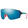 Image de Lunettes Smith Flywheel bleu rose avec verres ChromaPop Blue Mirror